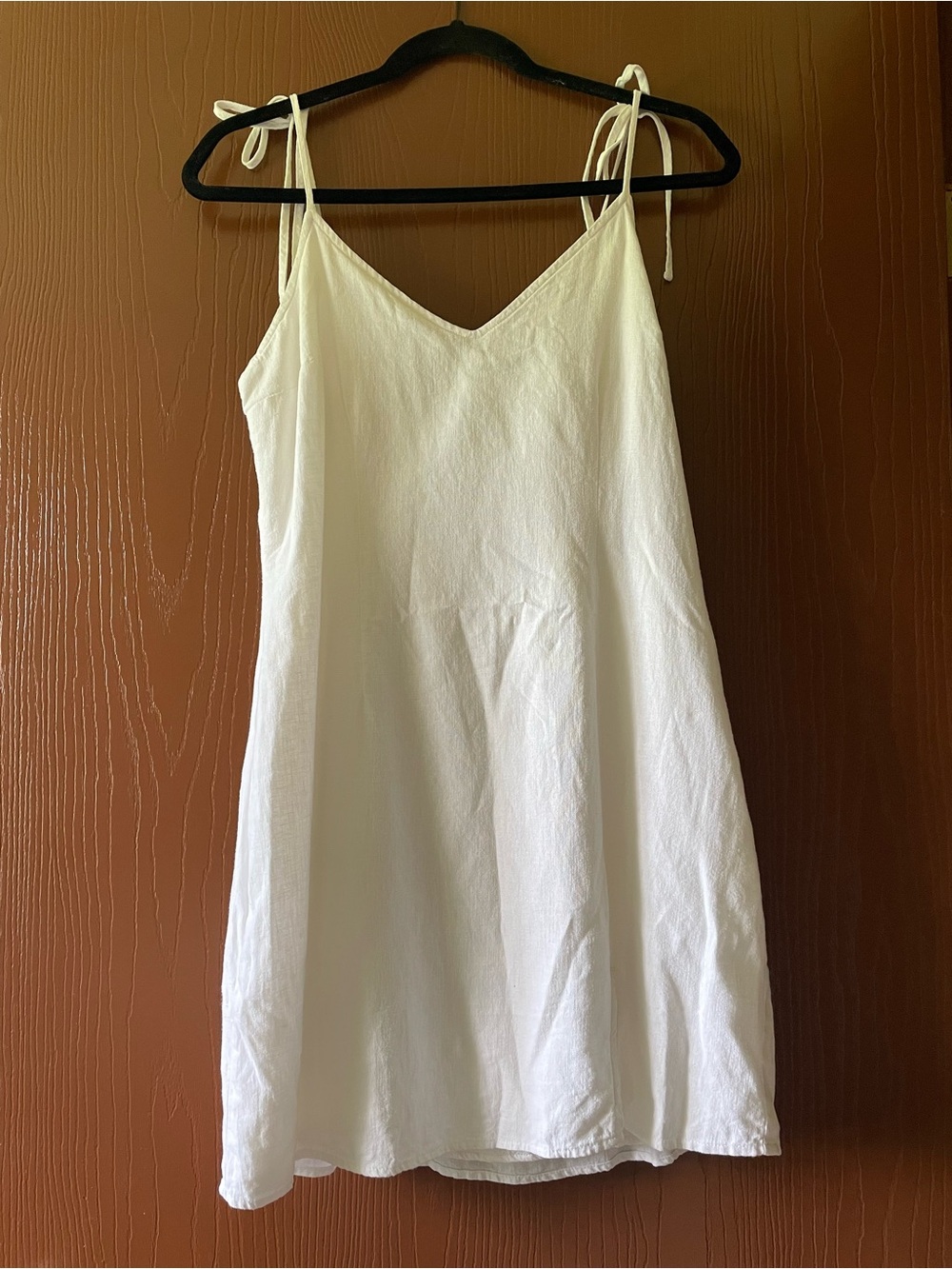 Abercrombie & Fitch White Linen Blend Summer Dress